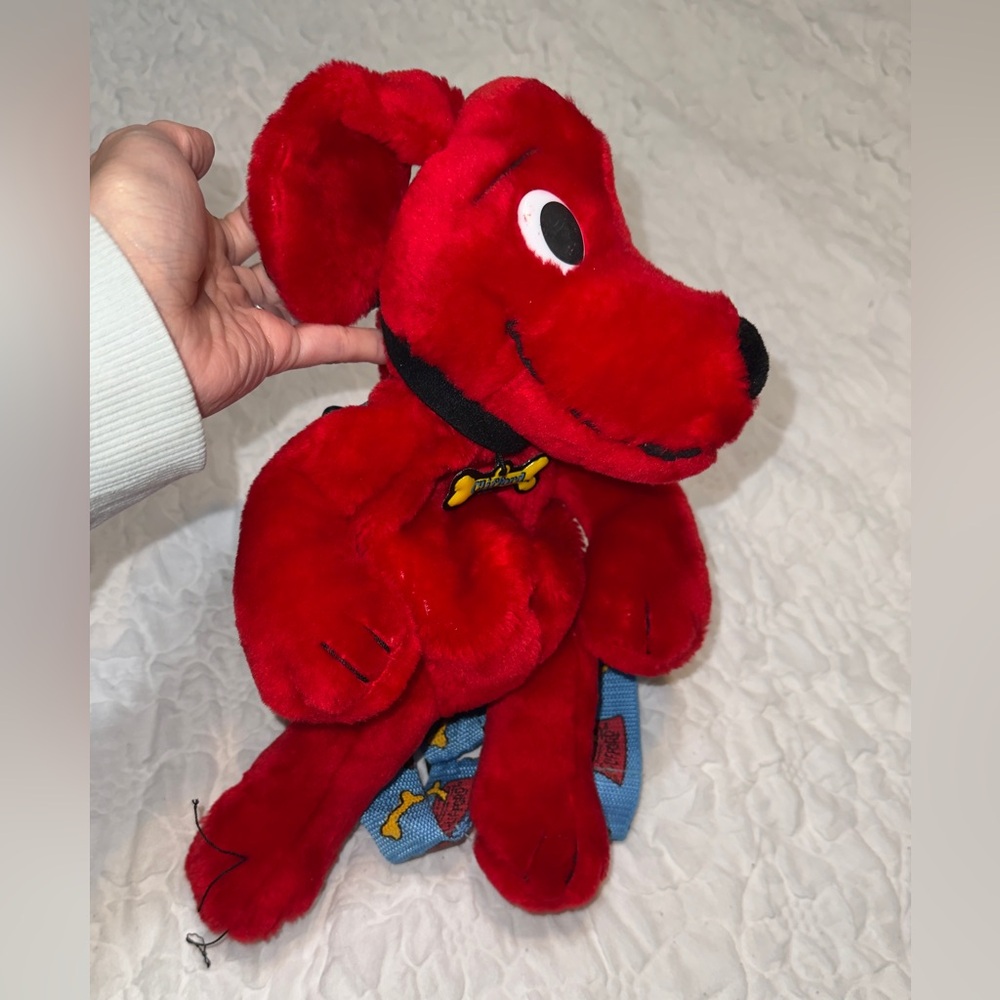 2001 Y2K Clifford the big red dog plush backpack